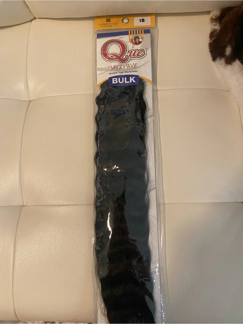 Que Milky Way Human Hair Mastermix BULK Wavy Natural Bulk Hair -Black